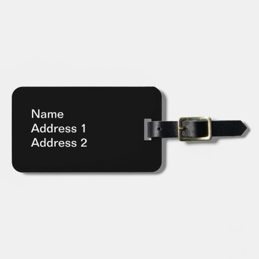 白黒タキシード猫デイジー花赤 ラゲッジタグ (正面横)