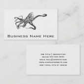 白黒タコのイラストレーション 名刺 (正面/裏面)