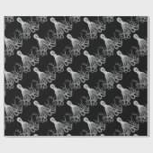 白黒タコ ラッピングペーパー (フラット)