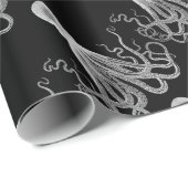 白黒タコ ラッピングペーパー (ロールコーナー)