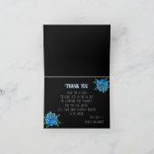 白黒タトゥーオールドスクール招待状 サンキューカード (内部)