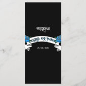 白黒タトゥーロカビリー結婚のメニュー メニュー (裏面)