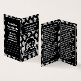 白黒タトクールウスカルゴシック·ダオグラムツール 名刺