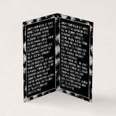 白黒タトクールウスカルゴシック·ダオグラムツール 名刺 (内部)