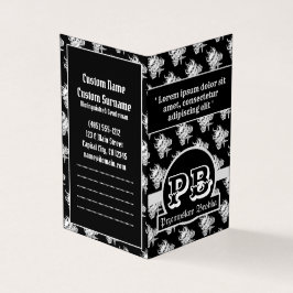 白黒タトクールウスカルゴシック·ダオグラムツール 名刺