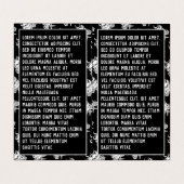 白黒タトクールウスカルゴシック·ダオグラムツール 名刺 (内部フラット)