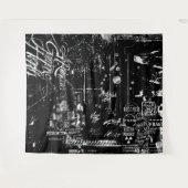 白黒タペストリグランジー タペストリー (正面(横))