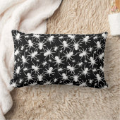 白黒タランチュラスパイダーパターン ランバークッション (ブランケット)