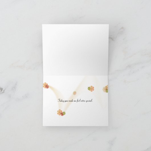 白黒タータンチェックのプレイド感謝していユー カード (内部)