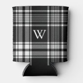 白黒タータンチェックプレイド 缶クーラー (正面)