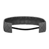 白黒タータンチェック格子冬クリスマスパターン アスレチックヘッドバンド (裏面)