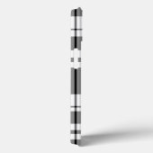 白黒タータンチェック格子模様 Case-Mate iPhoneケース (裏面 / 右)