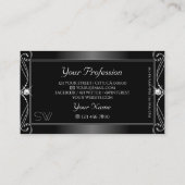 白黒ダイアモンズモノグラ華美ム 名刺 (裏面)
