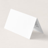 白黒ダイヤモンドアポイントメントカード 名刺 (裏面)