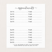 白黒ダイヤモンドアポイントメントカード 名刺 (内部フラット)