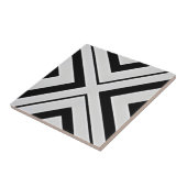 白黒ダイヤモンドタイル タイル (側面)