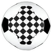 白黒ダイヤモンドチェッカーボード サッカーボール (回転)