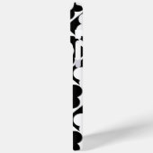 白黒ダイヤモンドチェックフラワーパターン Case-Mate iPhoneケース (裏面 / 左)