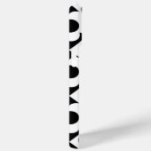 白黒ダイヤモンドチェックフラワーパターン Case-Mate iPhoneケース (裏面 / 右)