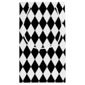 白黒ダイヤモンドデザイン スモールペーパーバッグ (裏面)