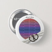 白黒ダイヤモンドハートボタン 缶バッジ (正面&裏面)