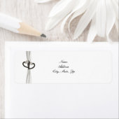 白黒ダイヤモンドハート住所 シール (インサイチュ)