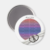 白黒ダイヤモンドハート磁石 マグネット (正面/裏面)