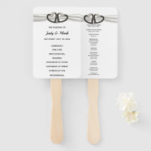 白黒ダイヤモンドハート結婚式 プログラムファン