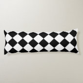 白黒ダイヤモンドパターン抱き枕 ボディピロー (裏面)