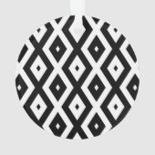 白黒ダイヤモンドパターン オーナメント (裏面)