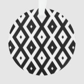 白黒ダイヤモンドパターン オーナメント (正面)