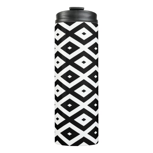 白黒ダイヤモンドパターン タンブラー (正面)
