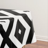 白黒ダイヤモンドパターン テーブルクロス (インサイチュ)