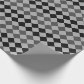 白黒ダイヤモンドラッピング紙 ラッピングペーパー (角)