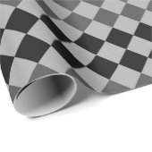 白黒ダイヤモンドラッピング紙 ラッピングペーパー (ロールコーナー)