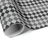 白黒ダイヤモンドラッピング紙 ラッピングペーパー (ロールコーナー)