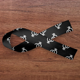 白黒ダイヤモンドリングや輪パター結婚ン サテンリボン