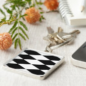 白黒ダイヤモンド キーホルダー (側面)