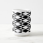 白黒ダイヤモンド コーヒーマグカップ (中央)