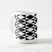 白黒ダイヤモンド コーヒーマグカップ (正面左)