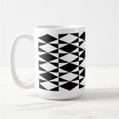 白黒ダイヤモンド コーヒーマグカップ (左)
