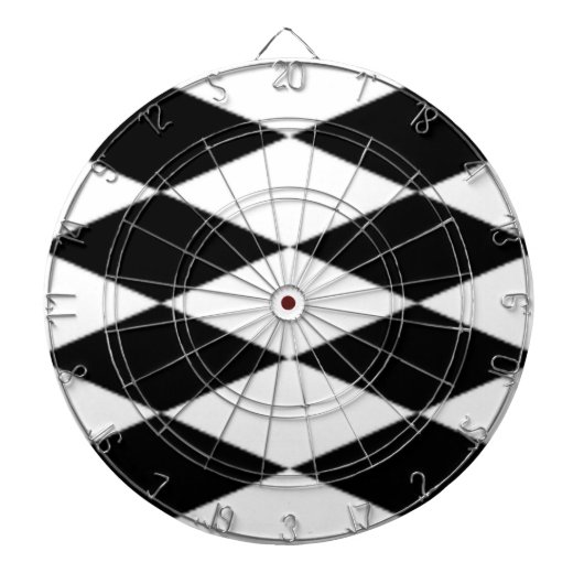 白黒ダイヤモンド ダーツボード (正面)