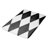 白黒ダイヤモンド バスマット (アングル)