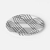 白黒ダイヤモンド ペーパープレート (アングル)