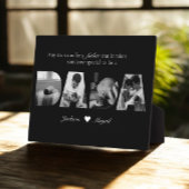 白黒ダダ4フォトコラージュ父の日 フォトプラーク