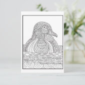 白黒ダックカード サンキューカード (スタンド正面)