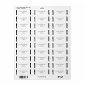 白黒ダマスクのパタファンシーーンラベル ラベル (フルシート)