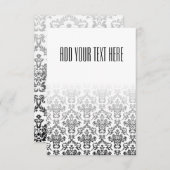 白黒ダマスクのパターン (正面/裏面)