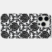 白黒ダマスクのパターン Case-Mate iPhoneケース (裏面 (横))