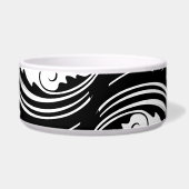 白黒ダマスクエレガント ボウル (正面)